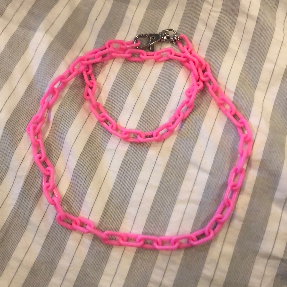 Tarina T Pink Chain necklace